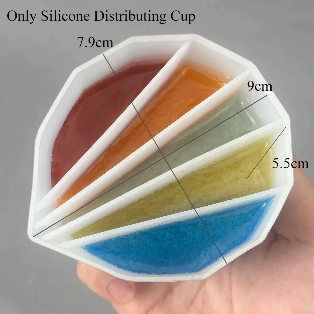 "ART-RESSIN Taza Dispensadora de Colores: Ideal para Mezcla de Pigmentos y Manualidades de Resina Epoxi"