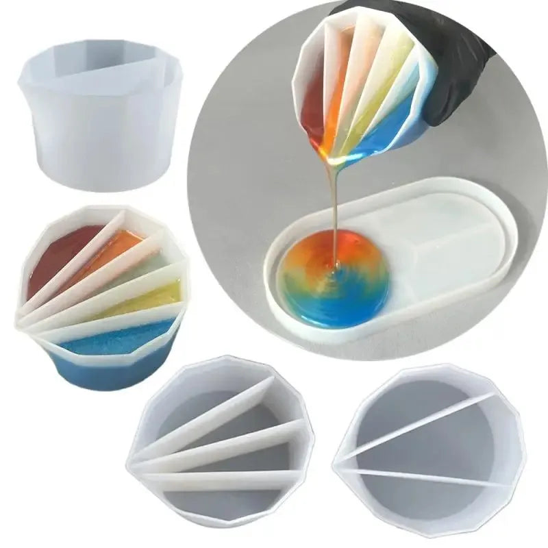 "ART-RESSIN Taza Dispensadora de Colores: Ideal para Mezcla de Pigmentos y Manualidades de Resina Epoxi"